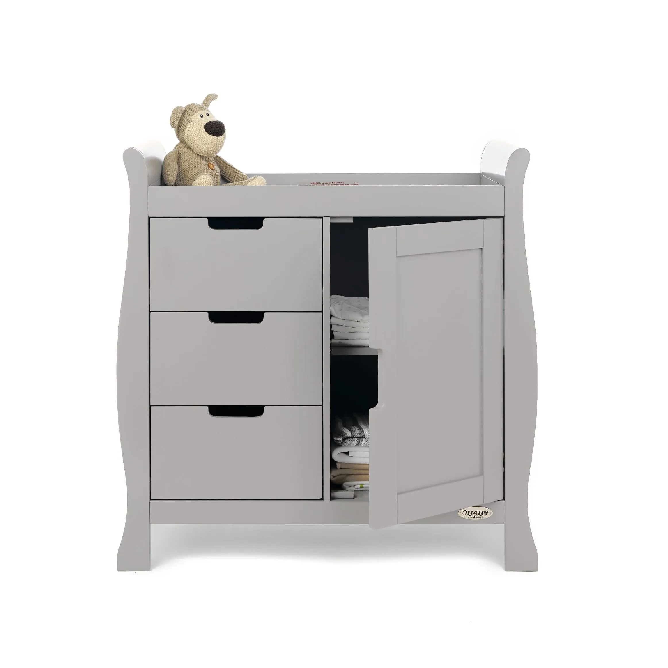 Obaby Stamford Luxe 3 Piece Room Set Warm Grey