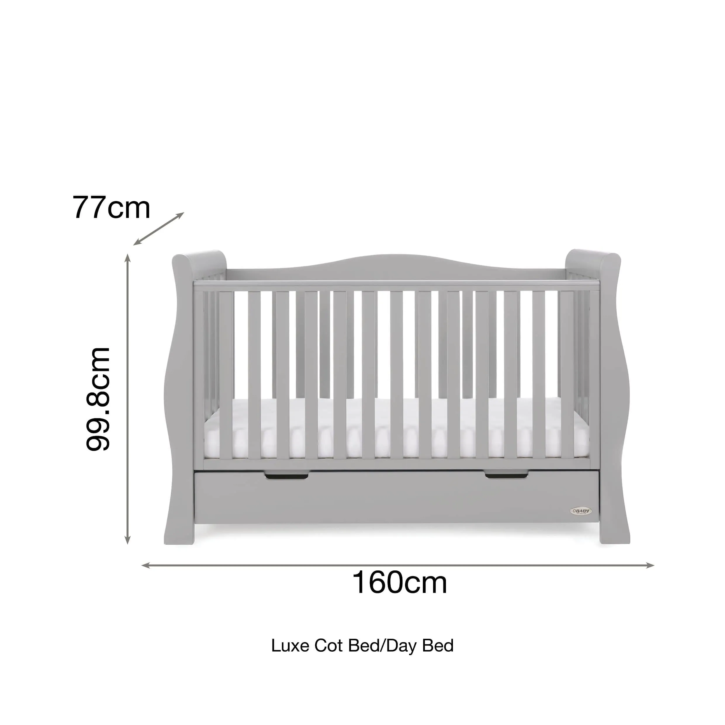 Obaby Stamford Luxe 3 Piece Room Set Warm Grey