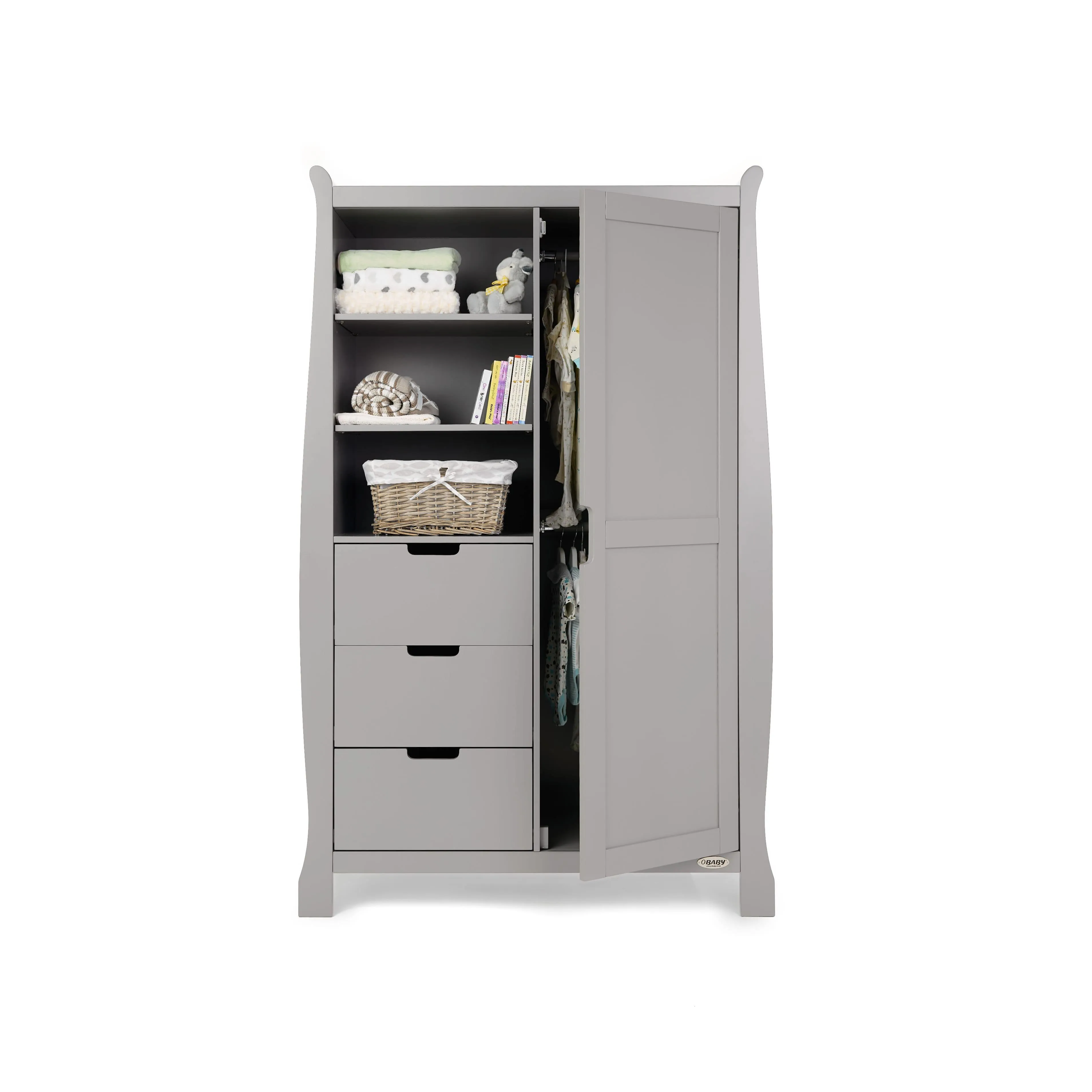 Obaby Stamford Luxe 3 Piece Room Set Warm Grey