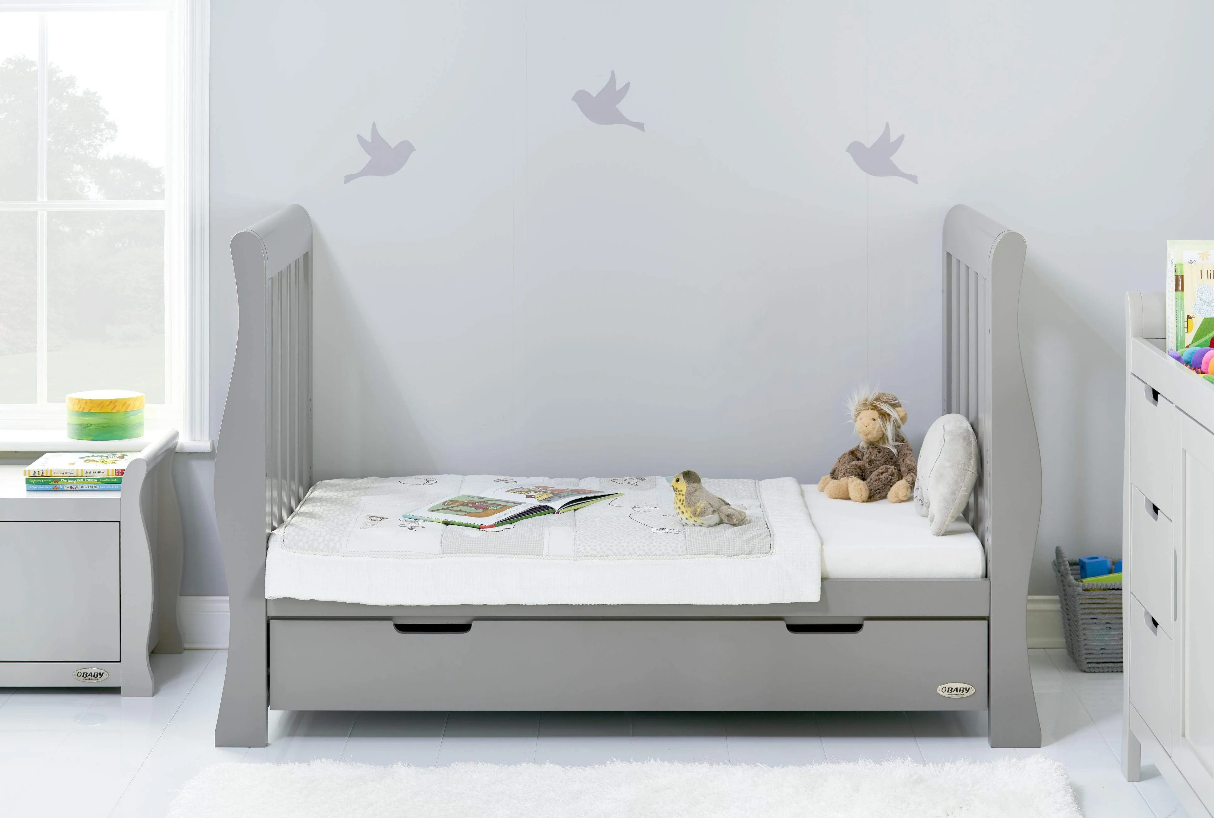 Obaby Stamford Luxe 3 Piece Room Set Warm Grey