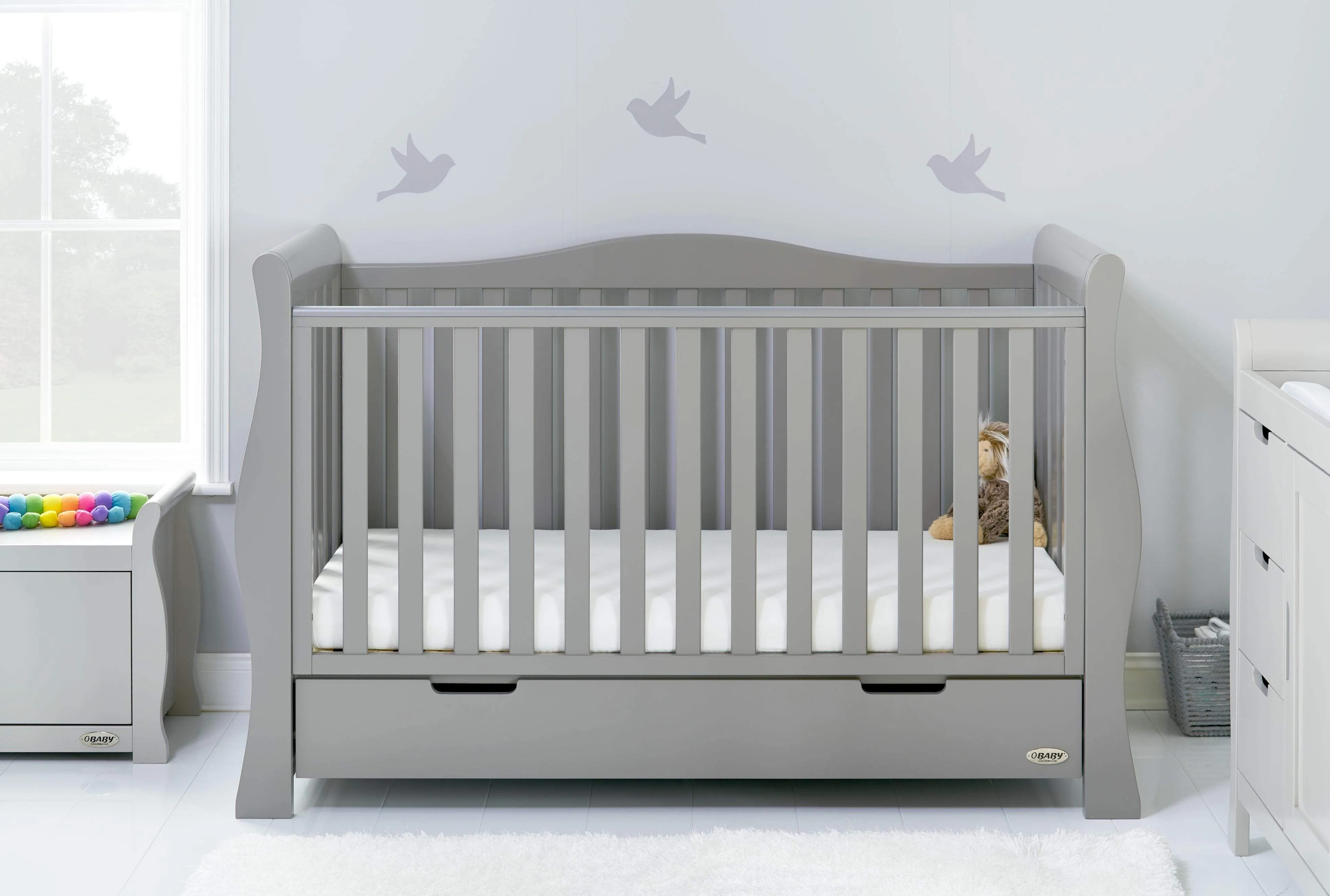 Obaby Stamford Luxe 3 Piece Room Set Warm Grey