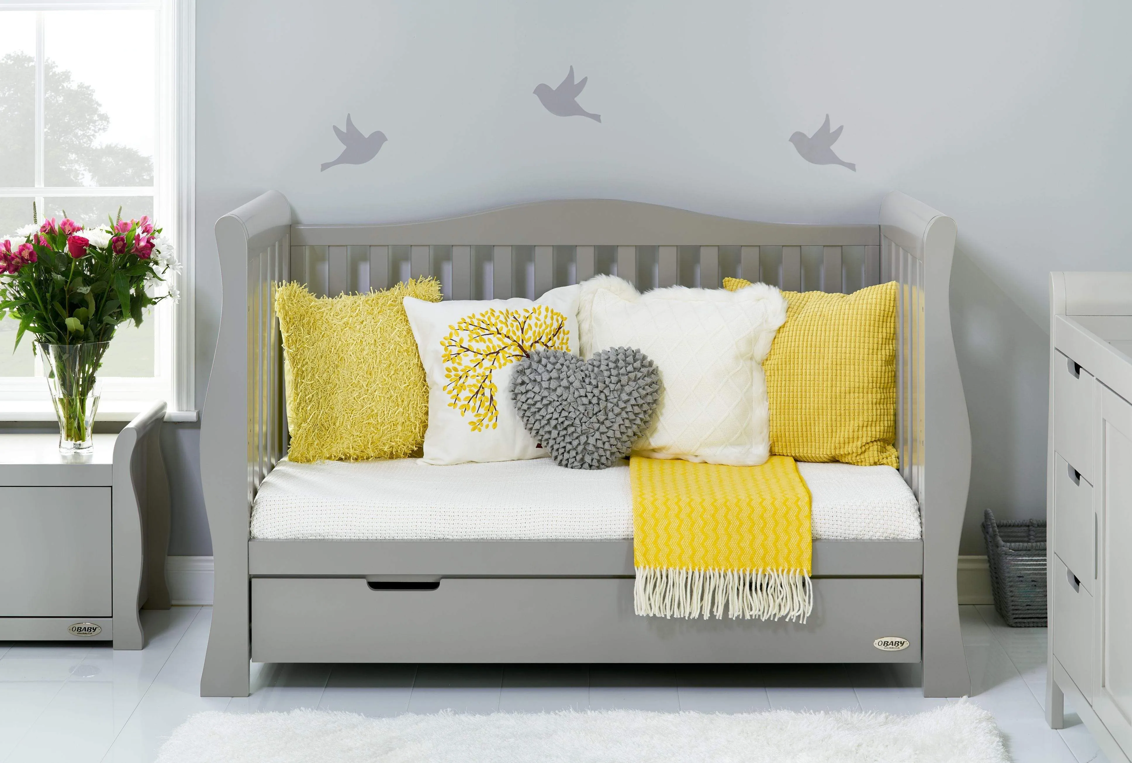 Obaby Stamford Luxe 3 Piece Room Set Warm Grey