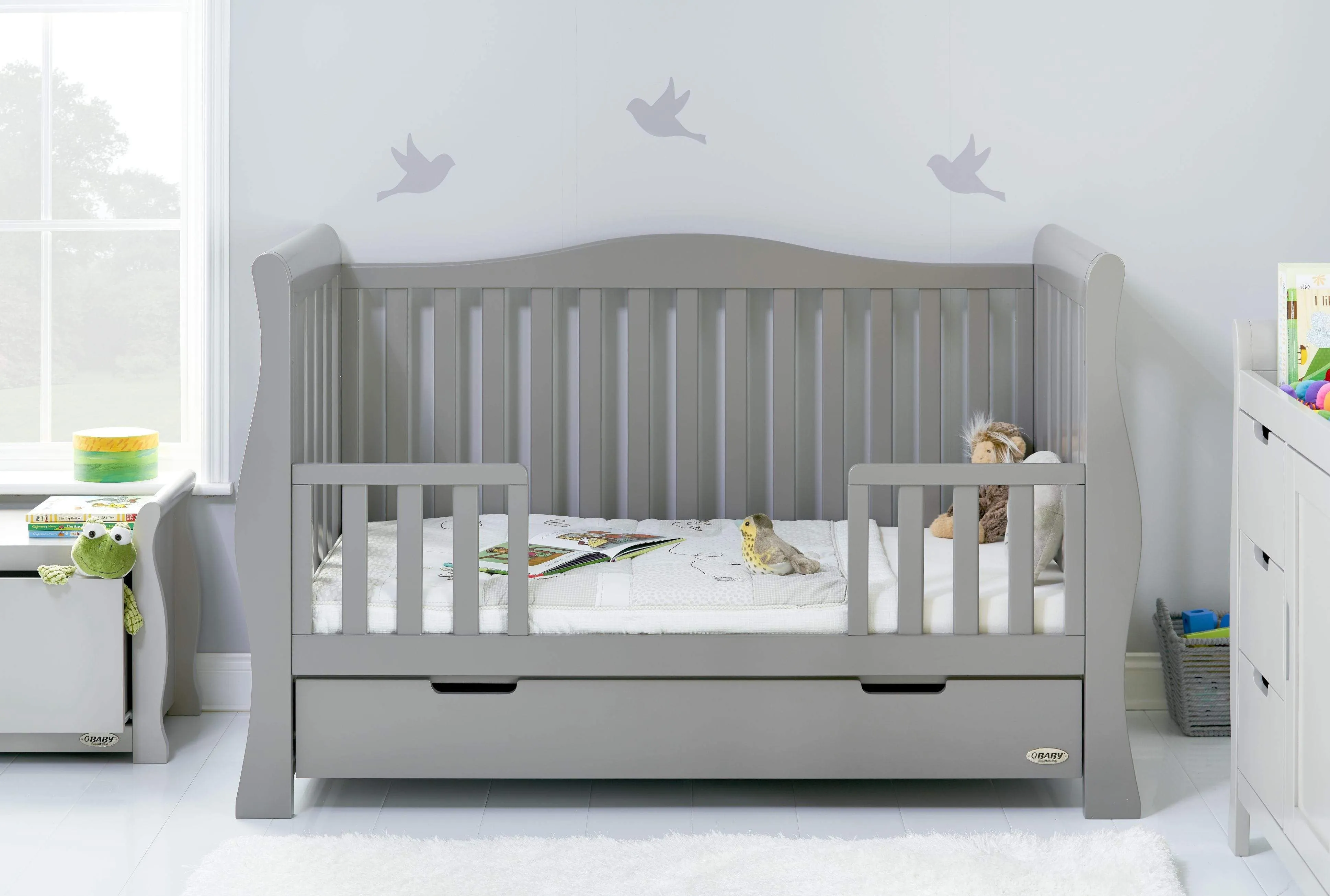 Obaby Stamford Luxe 3 Piece Room Set Warm Grey