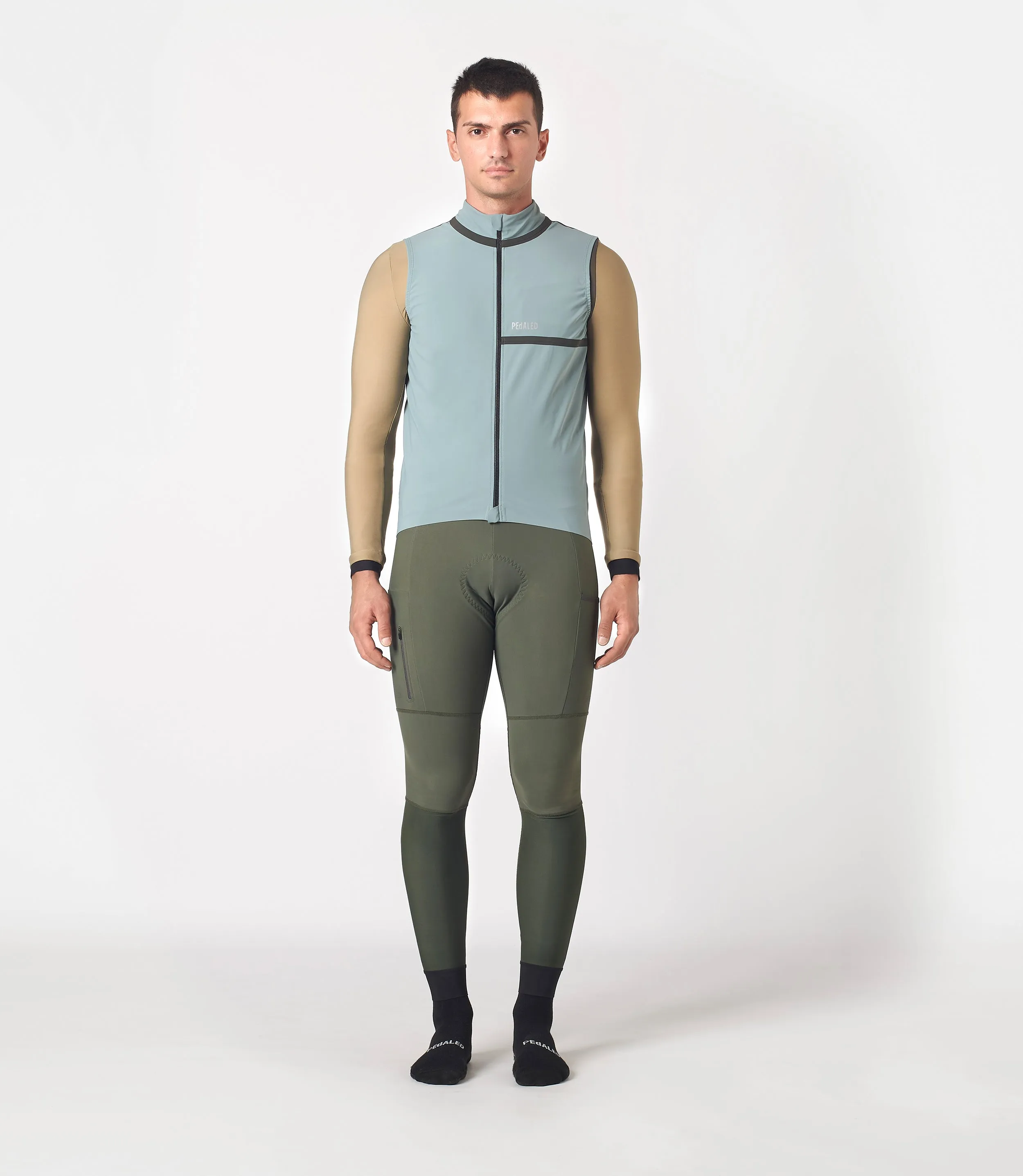 Odyssey waterproof vest in Stormy sea