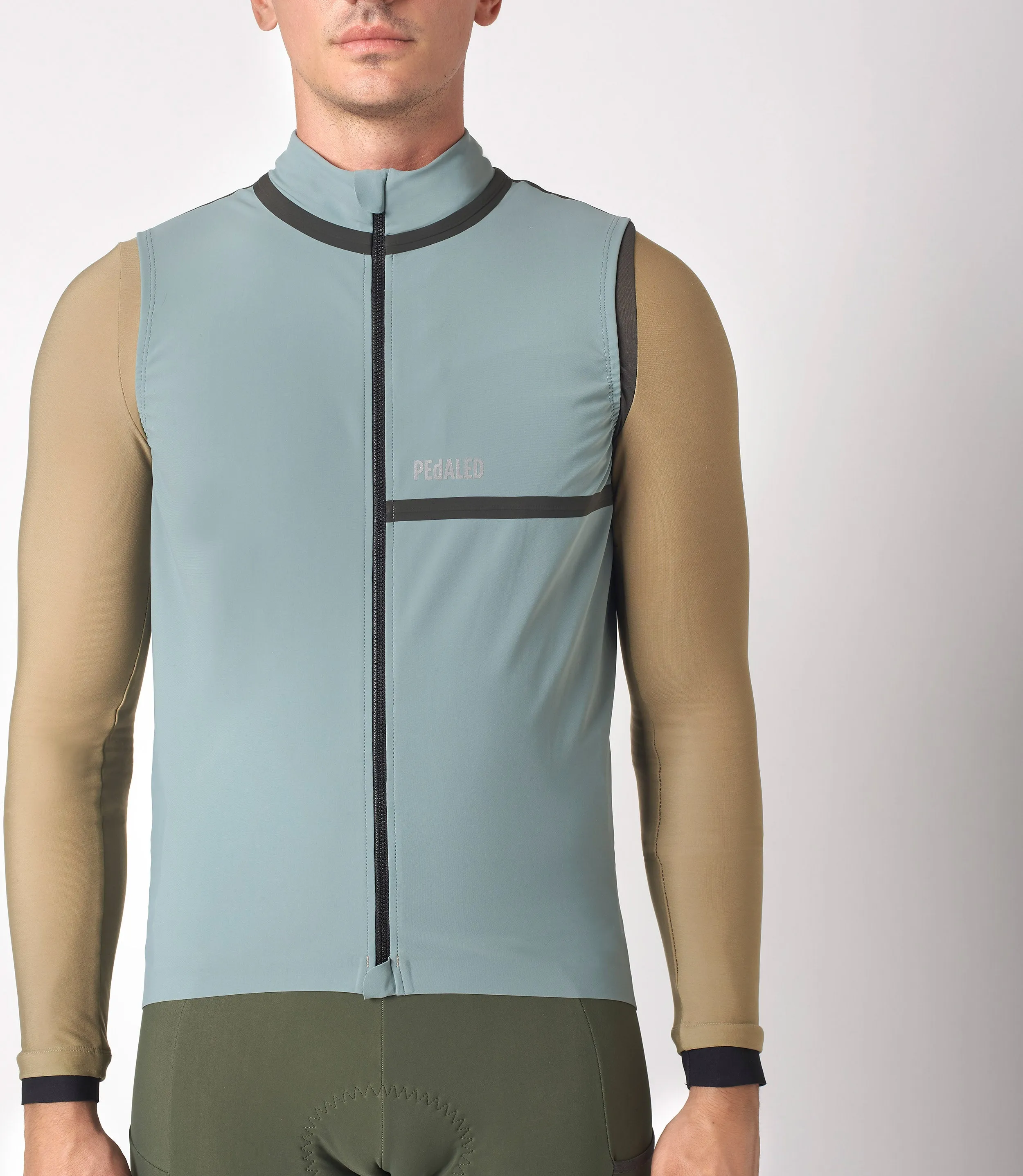 Odyssey waterproof vest in Stormy sea