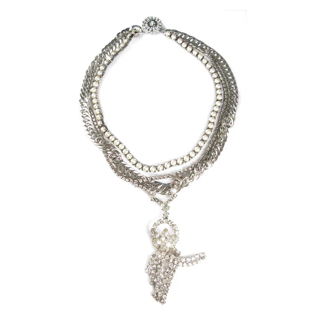 One-Of-A-Kind Estate Deco Drama Drop Necklace