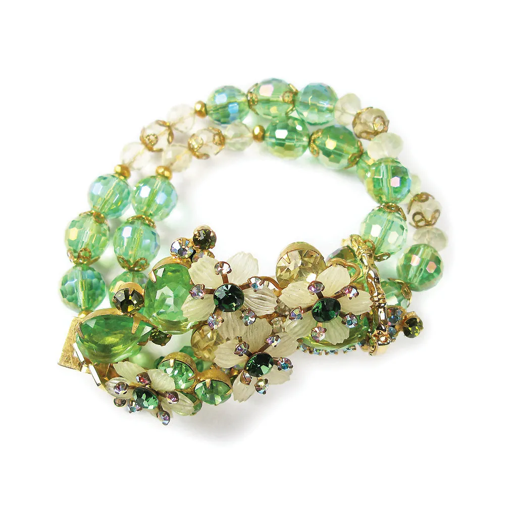 One-Of-A-Kind Vintage Couture Bouquet Bracelet