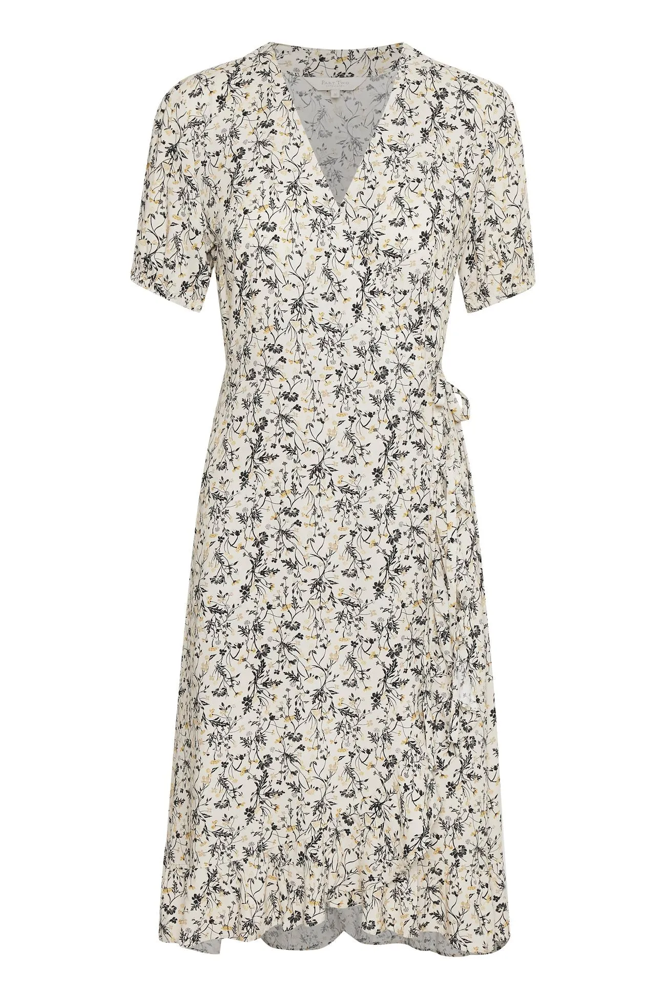 Part Two Claire Dress (Neutral Botanical Print) - FINAL SALE