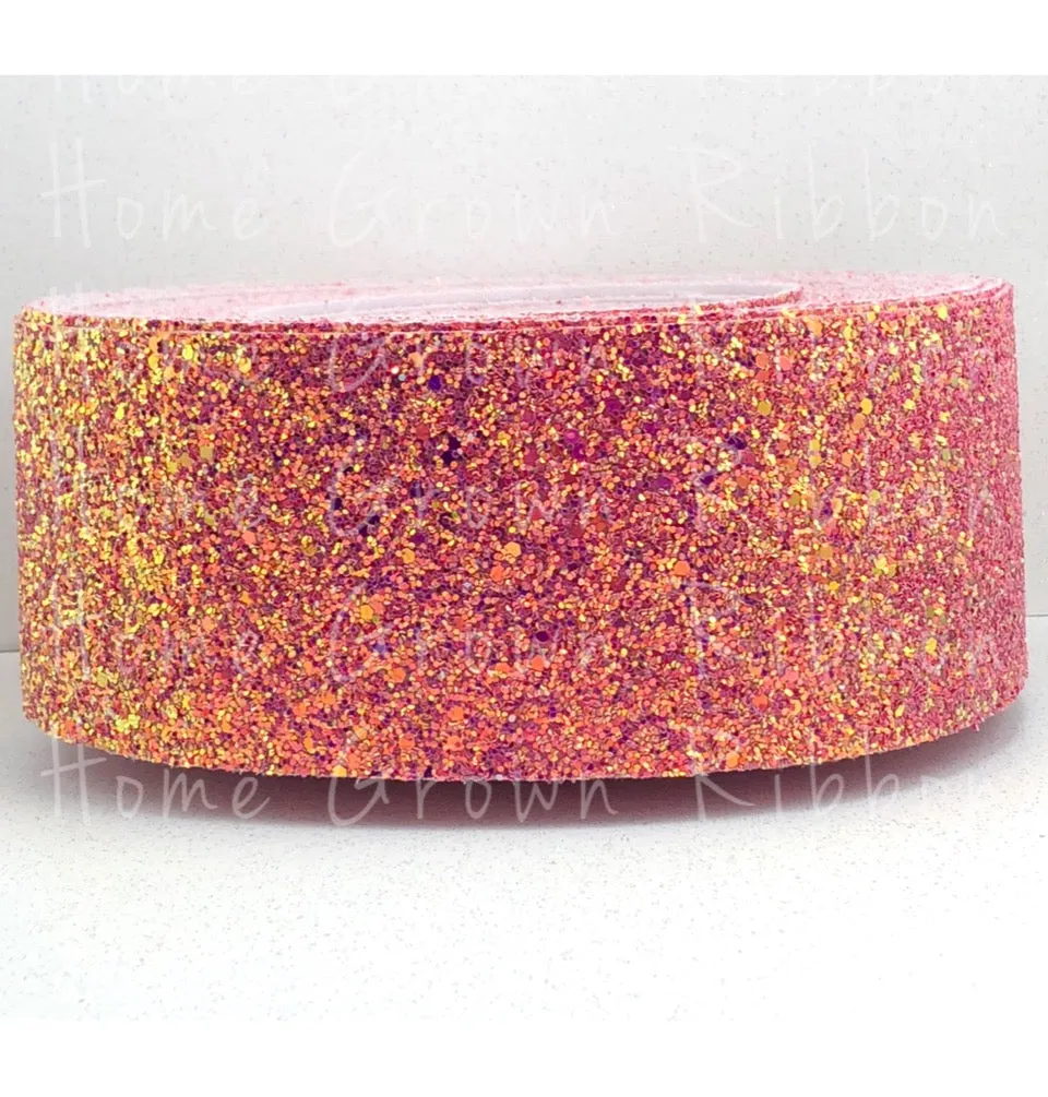 Passion Fruit Chunky 3" Glitter Ribbon