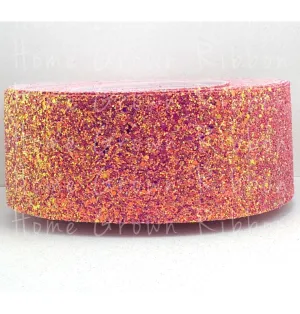 Passion Fruit Chunky 3" Glitter Ribbon