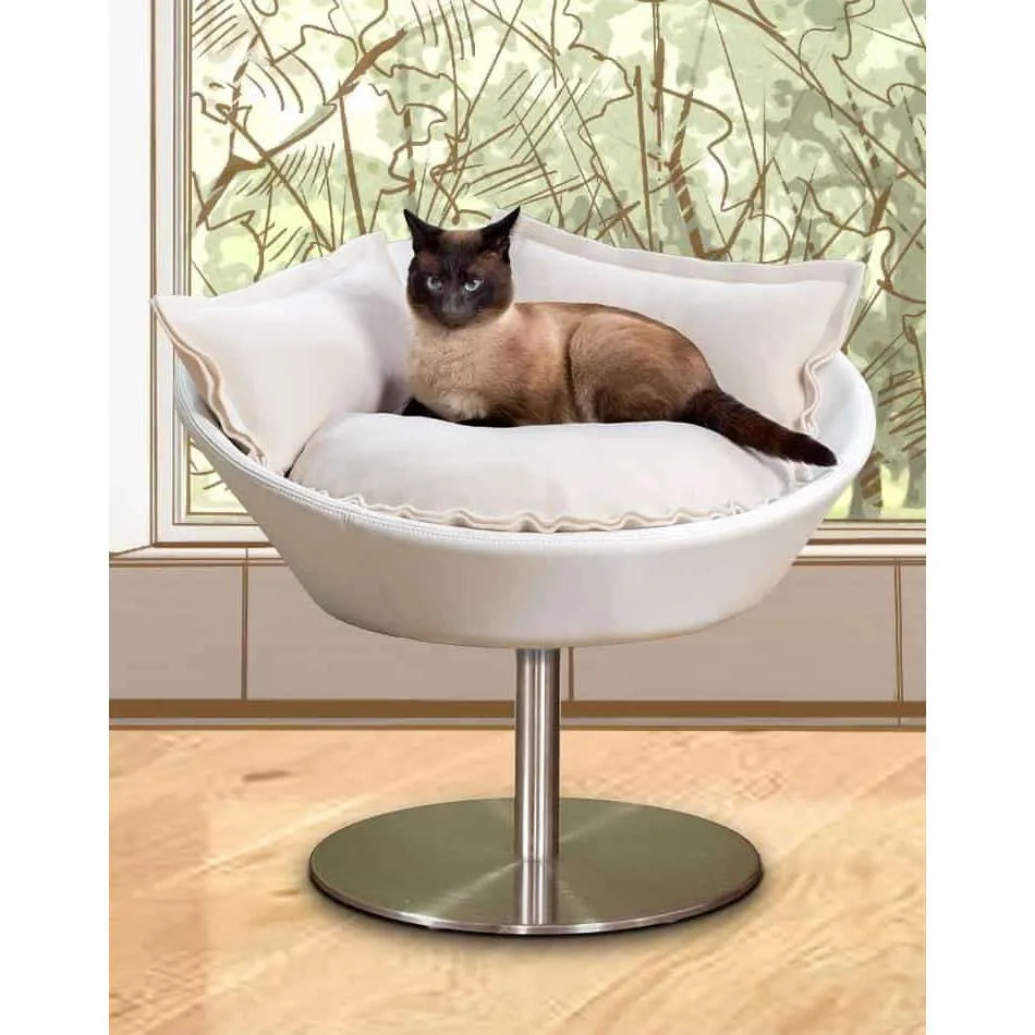 Pet Interiors Cosmo Faux Leather Deluxe Cat Bed