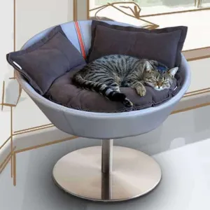 Pet Interiors Cosmo Faux Leather Deluxe Cat Bed