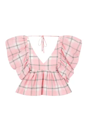 Puff Sleeve Peplum Top