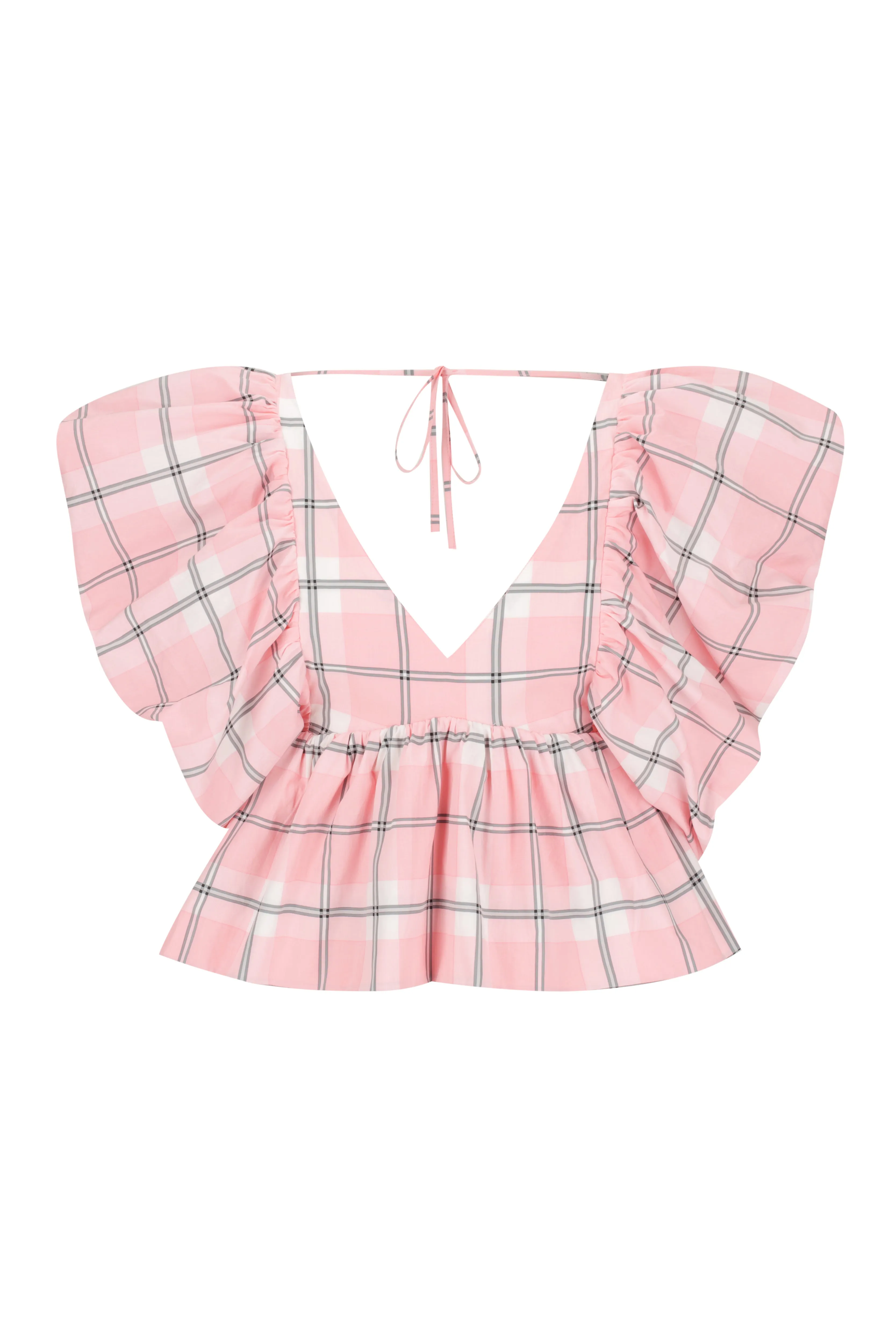 Puff Sleeve Peplum Top