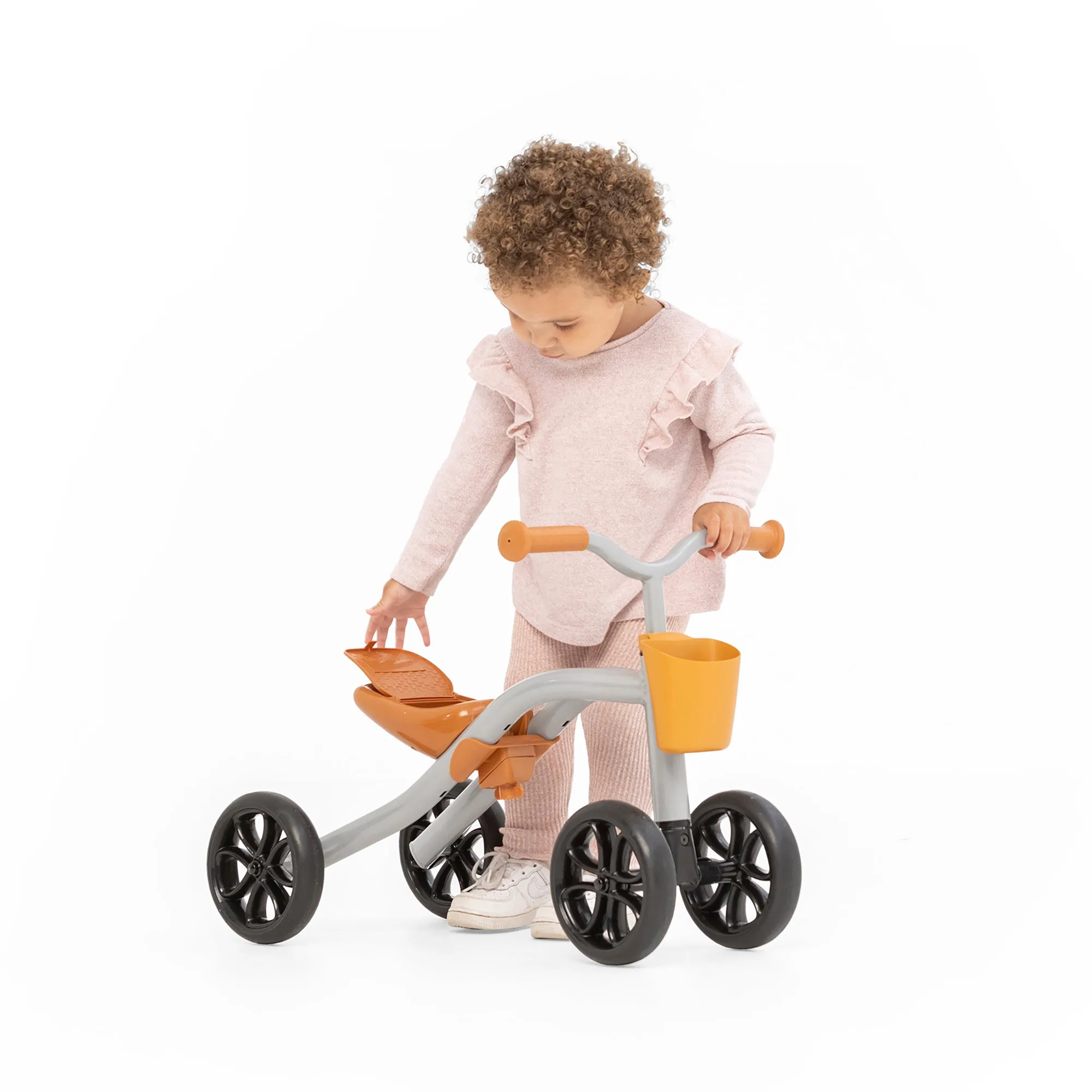 Quadie Basket - 4-wheel grow with me rideon & basket