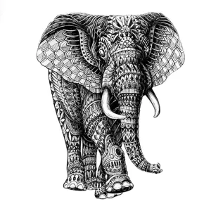 "ELEPHANT" Tatouage Éphémère Waterproof - URB1™