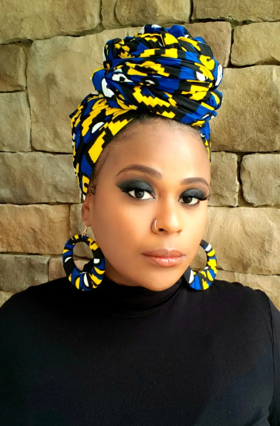 "Empress" African Head Wrap or Set