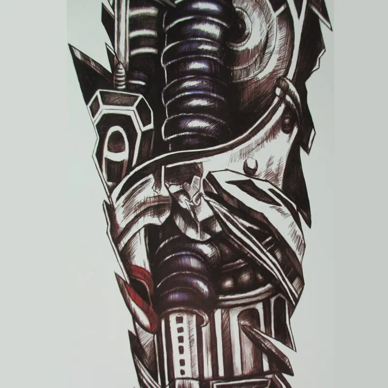 "ROBOT" Tatouage Manchette Éphémère Waterproof - URB1™