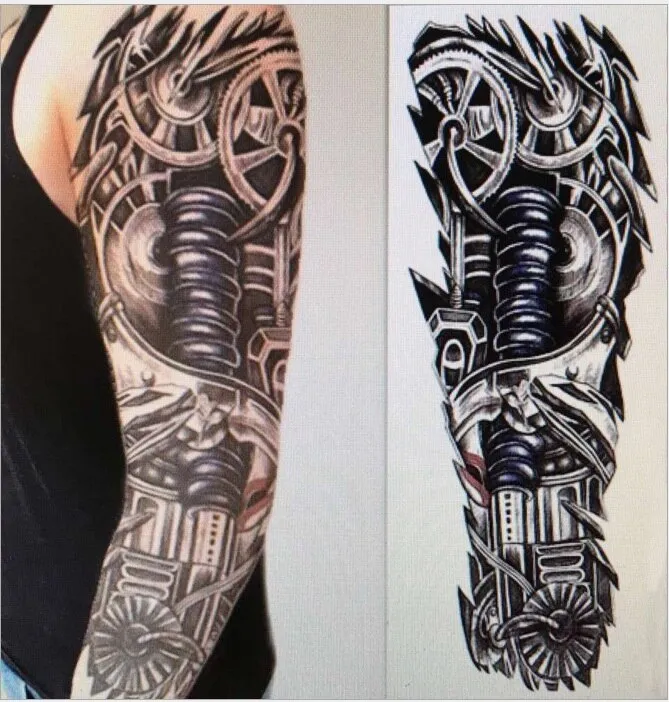 "ROBOT" Tatouage Manchette Éphémère Waterproof - URB1™