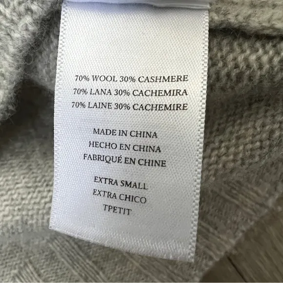 Rails Joanna Cashmere Wool Blend Sweater in Grey