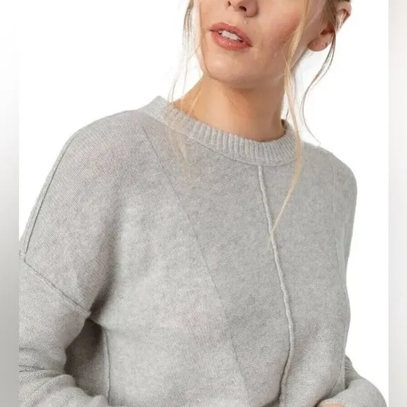 Rails Joanna Cashmere Wool Blend Sweater in Grey
