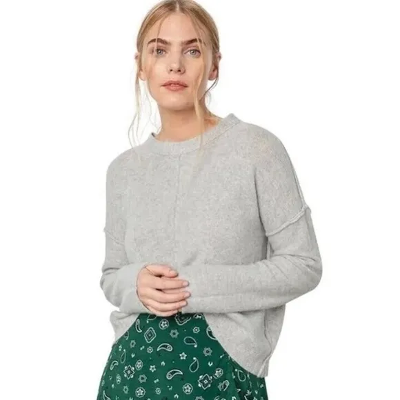 Rails Joanna Cashmere Wool Blend Sweater in Grey