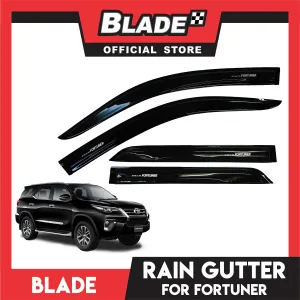 Rain Gutter for Toyota Fortuner (2012-2017) FR06 Black