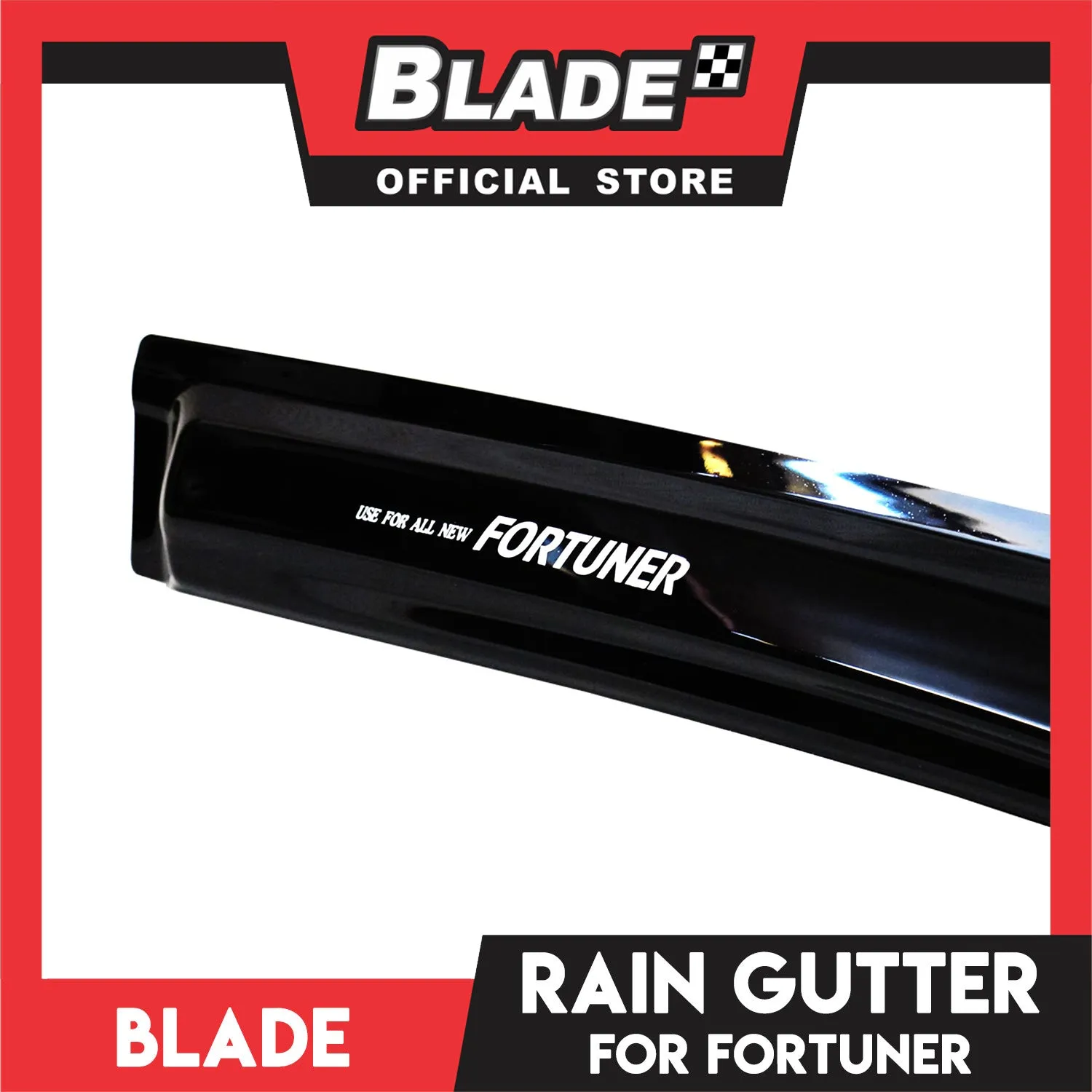 Rain Gutter for Toyota Fortuner (2012-2017) FR06 Black