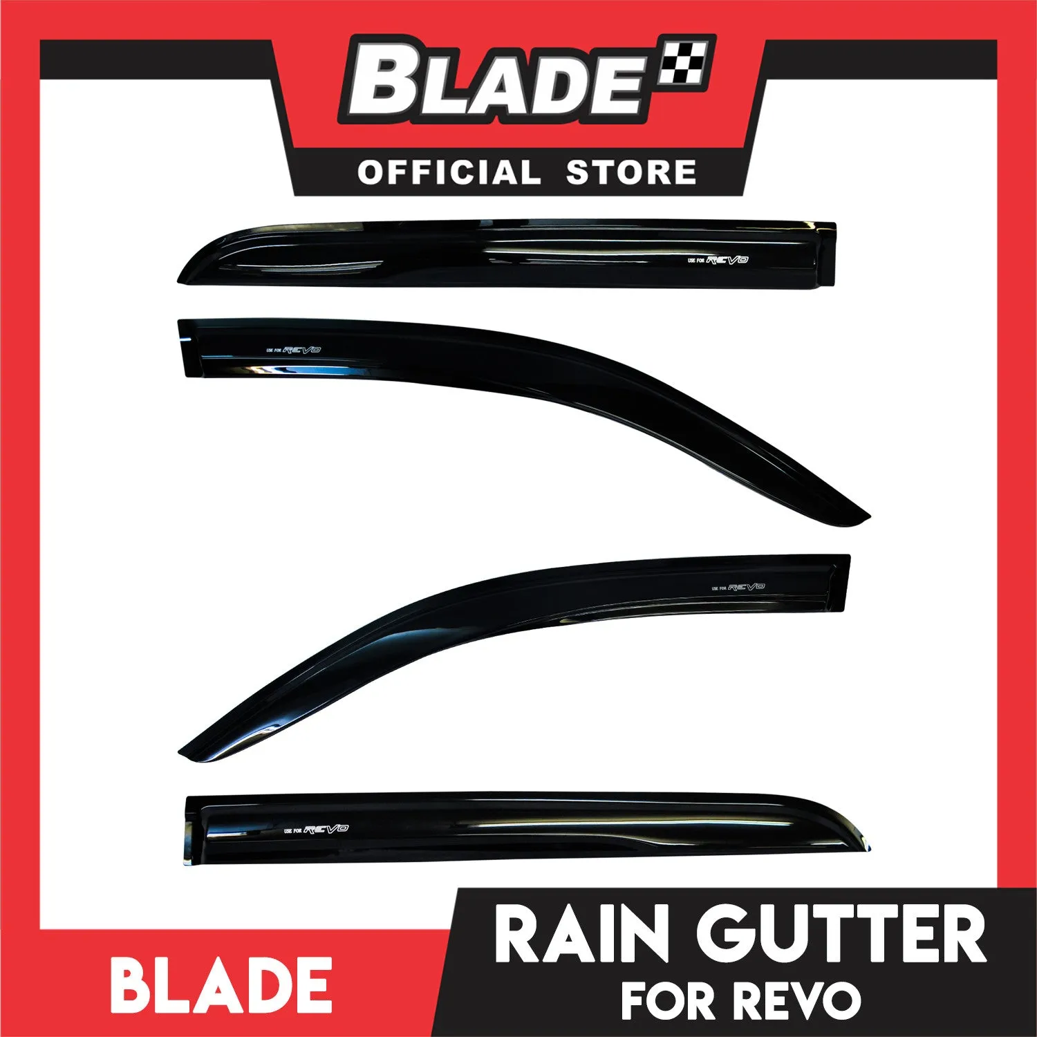 Rain gutter for Toyota Hilux Revo (2016-2018) RR04