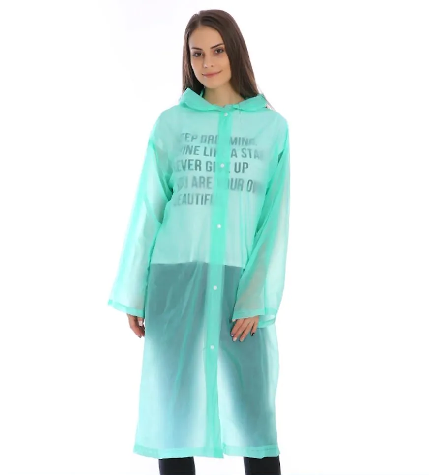 Reusable Waterproof Raincoat (Green)