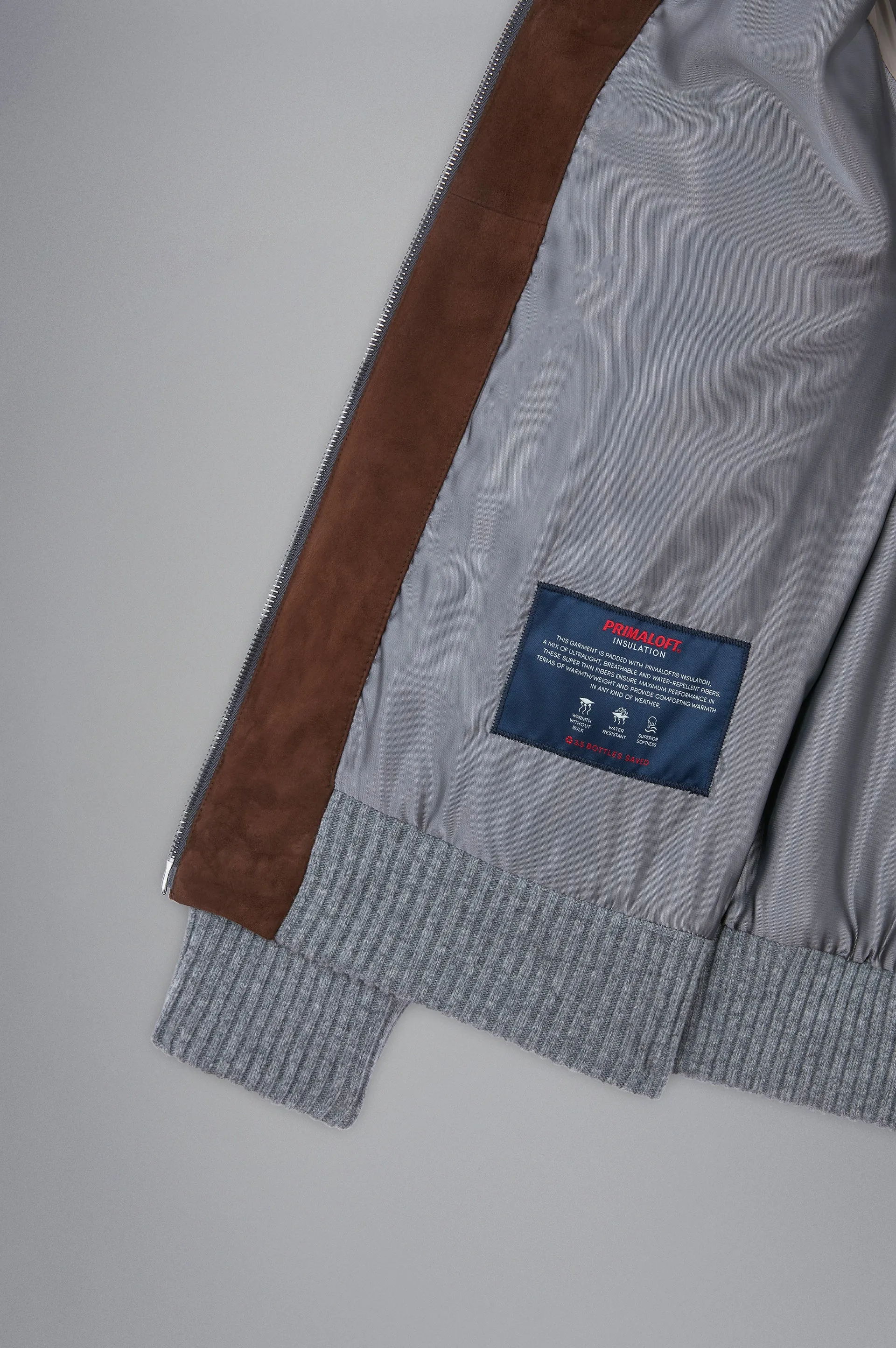 Riviera Re-Wool Full Zip Sweater with Aqualeather Body