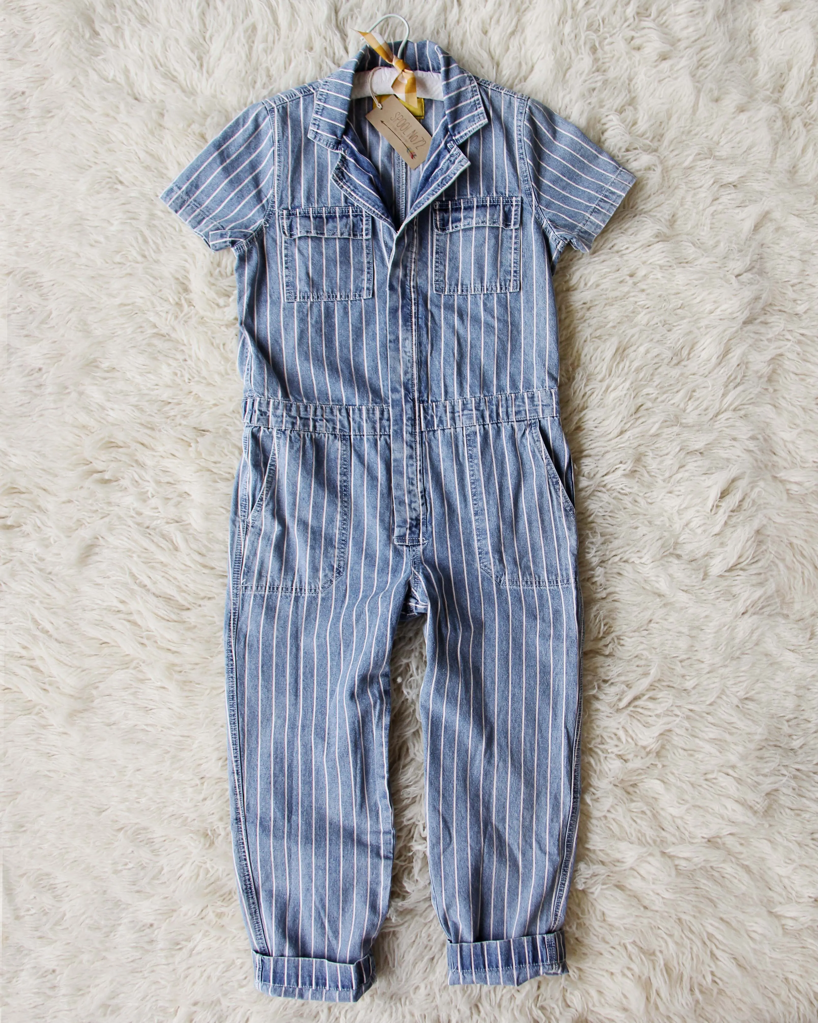 Rosie Coverall Jumpsuit in Stripe