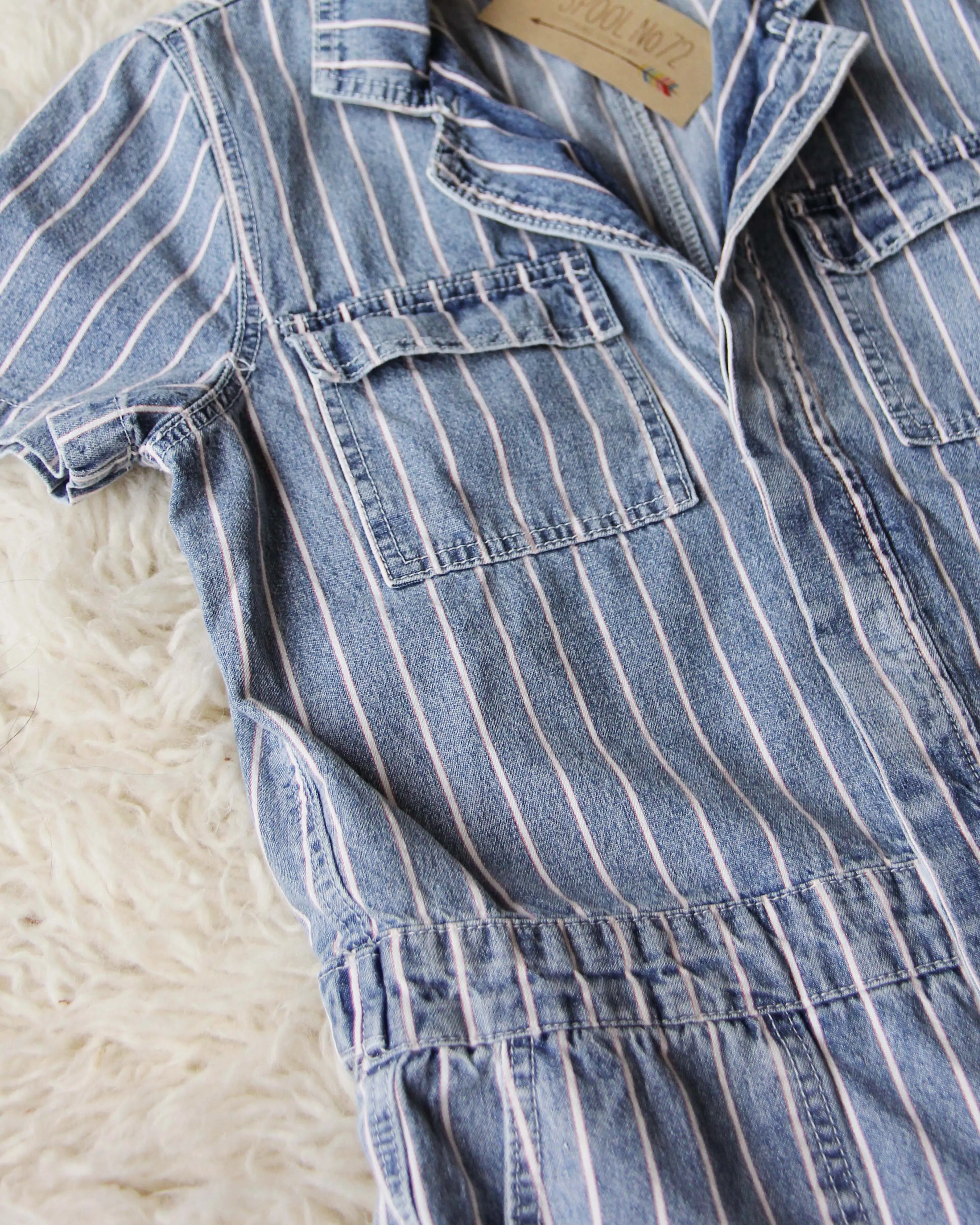 Rosie Coverall Jumpsuit in Stripe