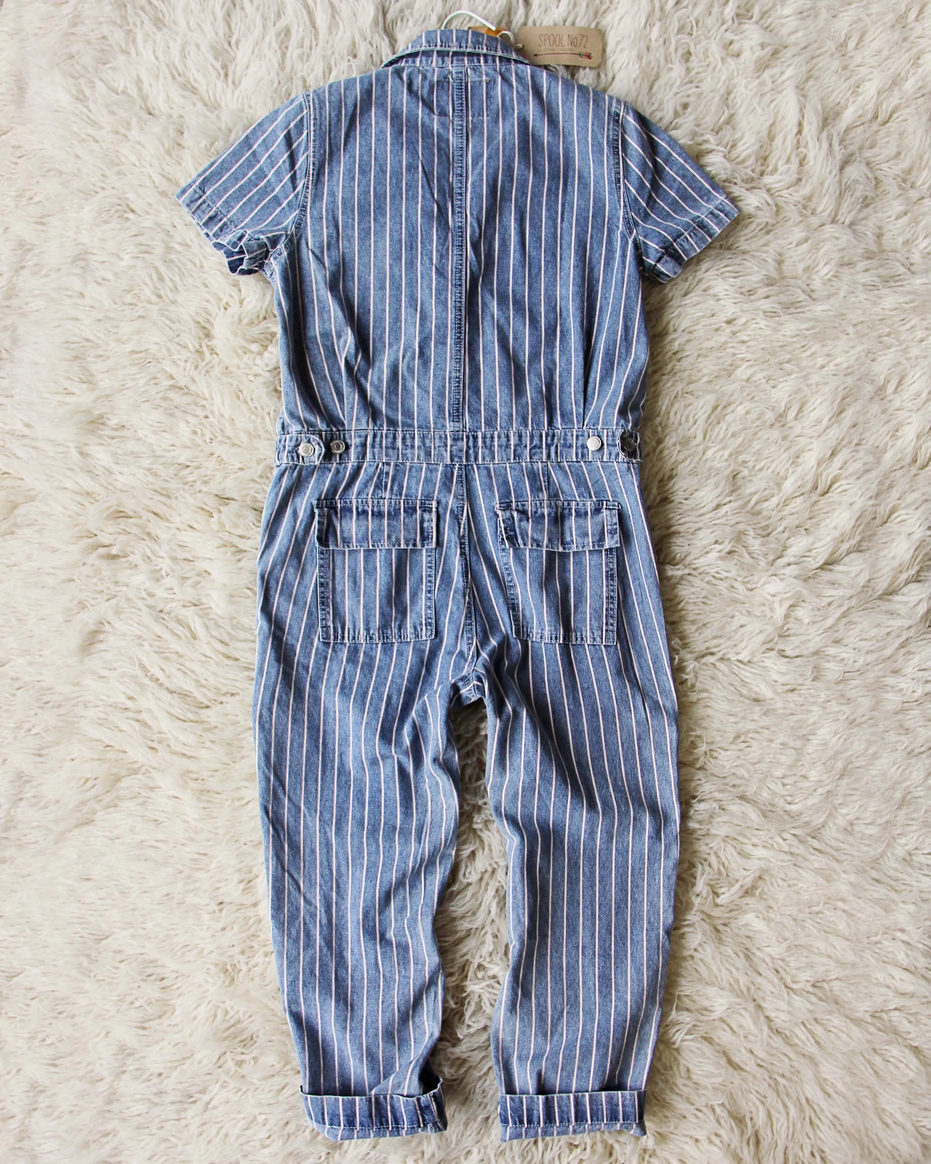 Rosie Coverall Jumpsuit in Stripe