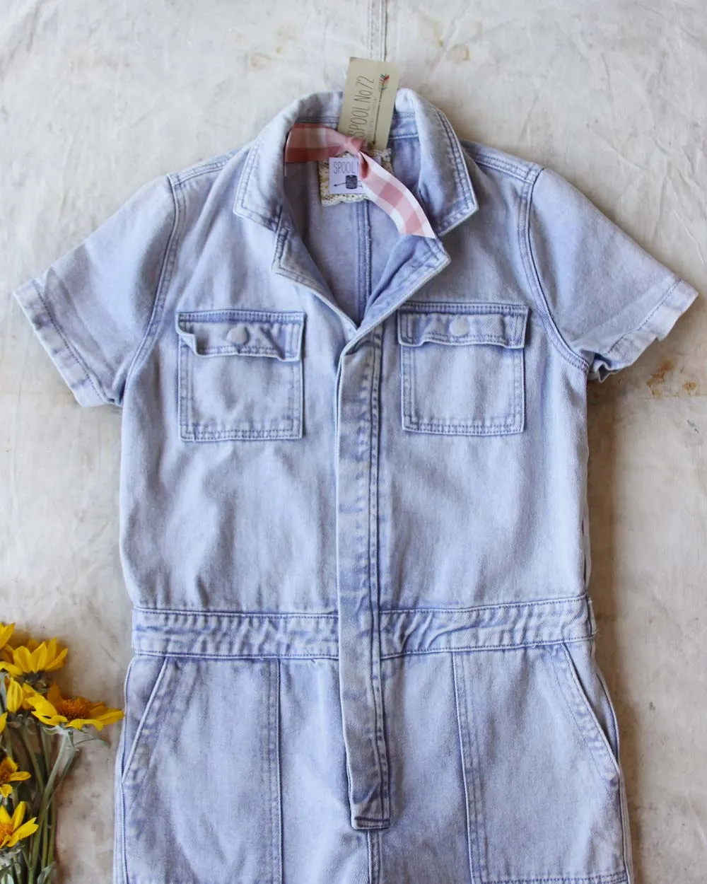 Rosie Coverall Utility Jumpsuit in Lilac