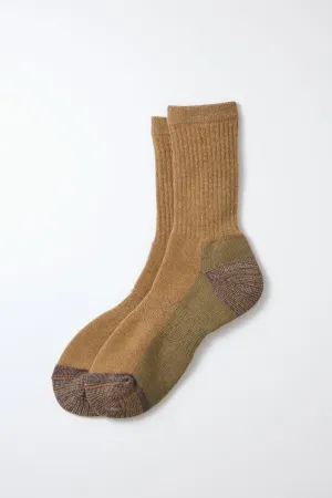 RoToTo Double Face Merino Pile Socks / Tan