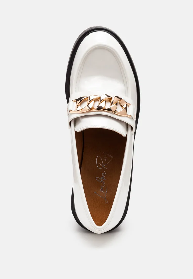 Sachs Block Heeled Chunky Loafers By Ruw