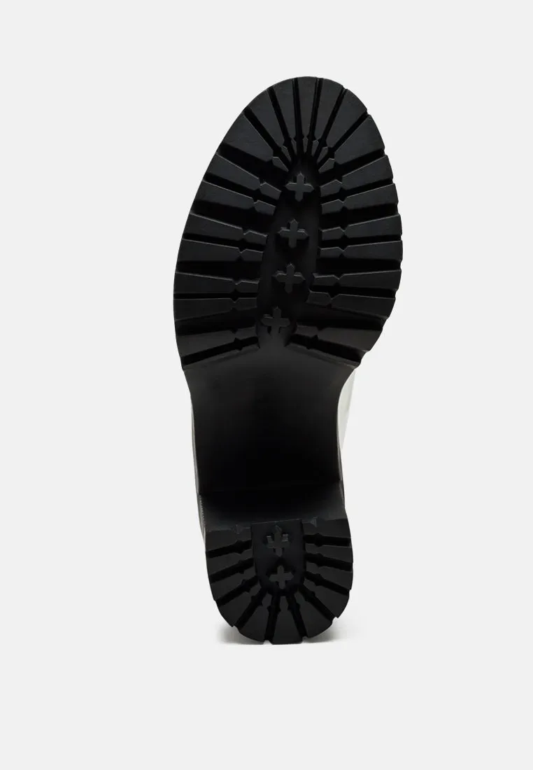 Sachs Block Heeled Chunky Loafers By Ruw