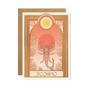 Scorpio Zodiac Card