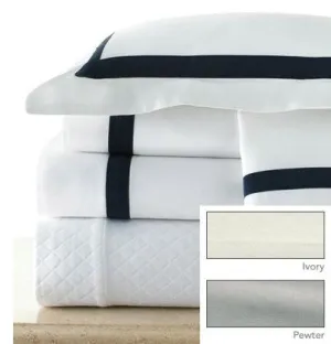 Sedona Flat Sheet Ivory/ Pewter - Legacy Home