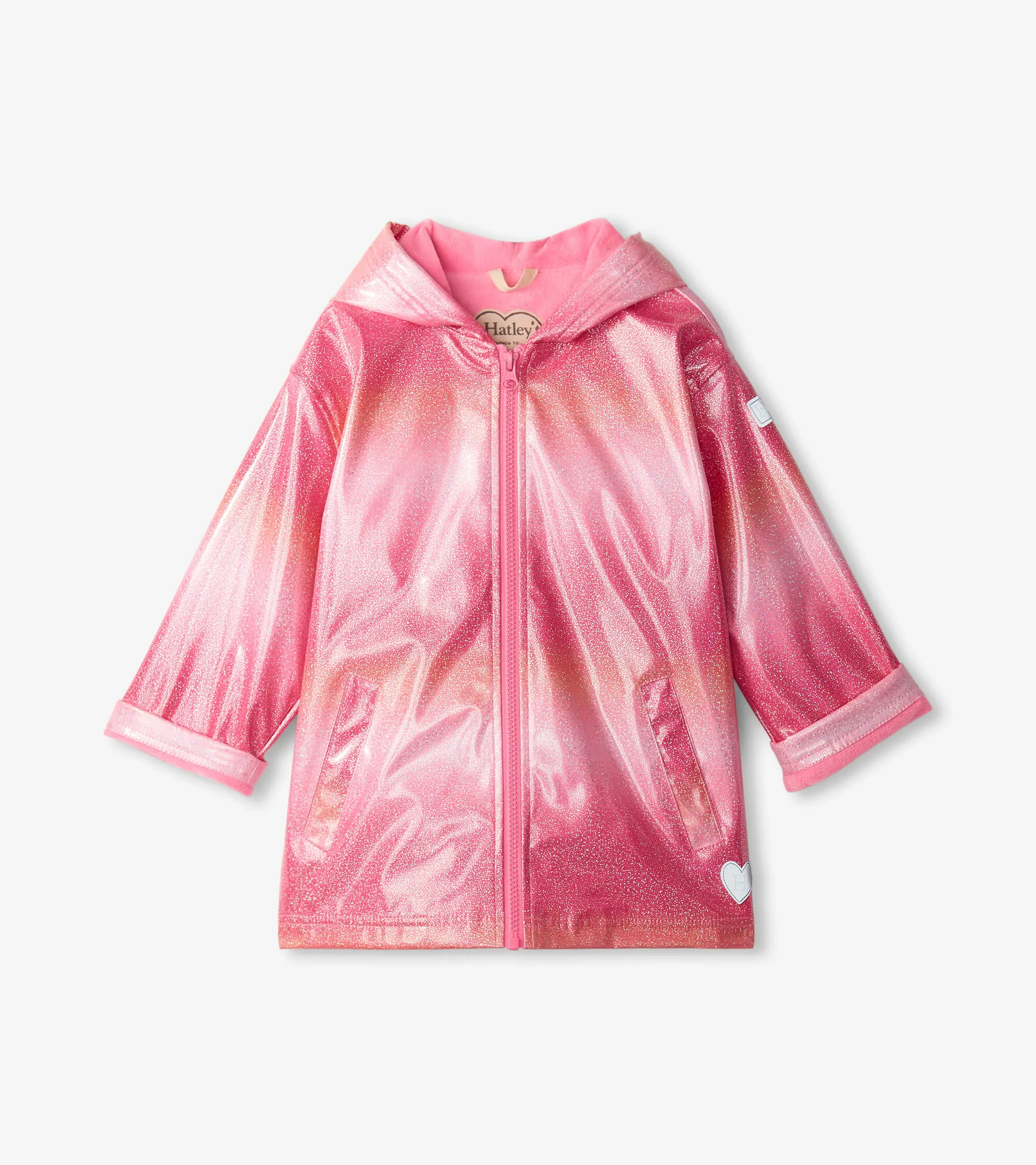 Shimmer Stripe Rain Jacket