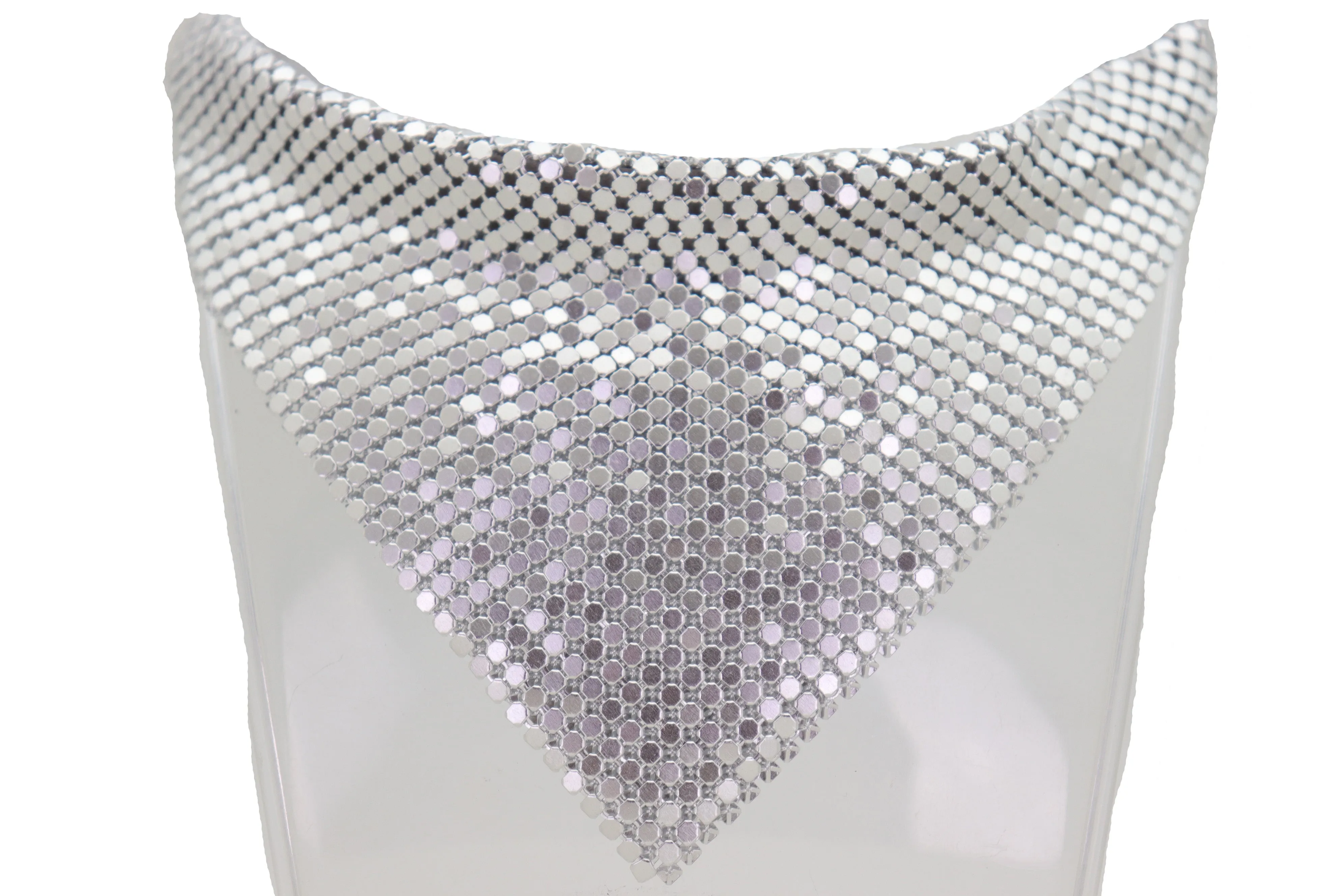 Silver Mesh Metal Boot Chain Bracelet Shoe Charm Triangle Bandanna Anklet