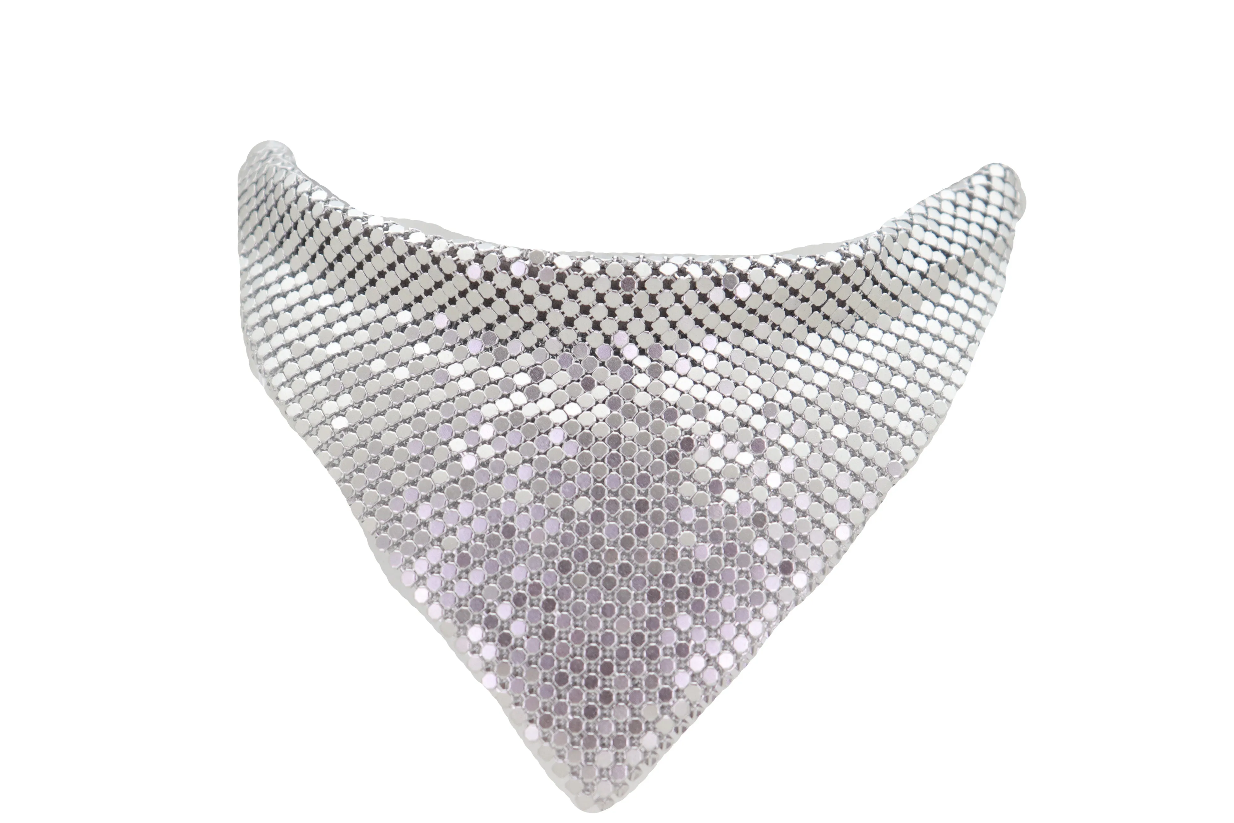 Silver Mesh Metal Boot Chain Bracelet Shoe Charm Triangle Bandanna Anklet