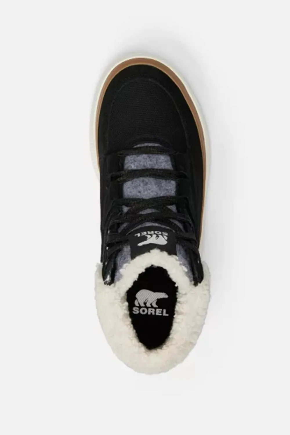 Sorel Out N About IV Mid Sneakers for Women in Black Sea Salt | 2088201-010