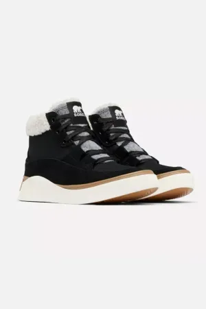 Sorel Out N About IV Mid Sneakers for Women in Black Sea Salt | 2088201-010
