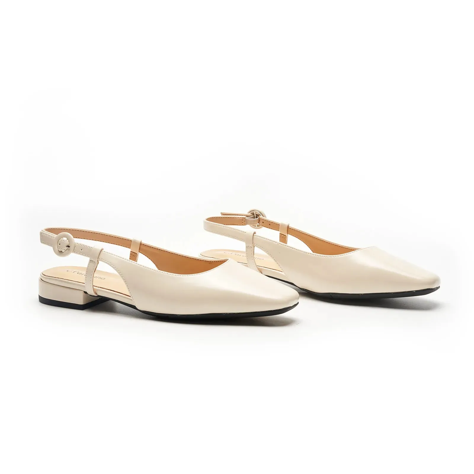 Square Toe Block Heel Slingback Sandals (Alyssa F)