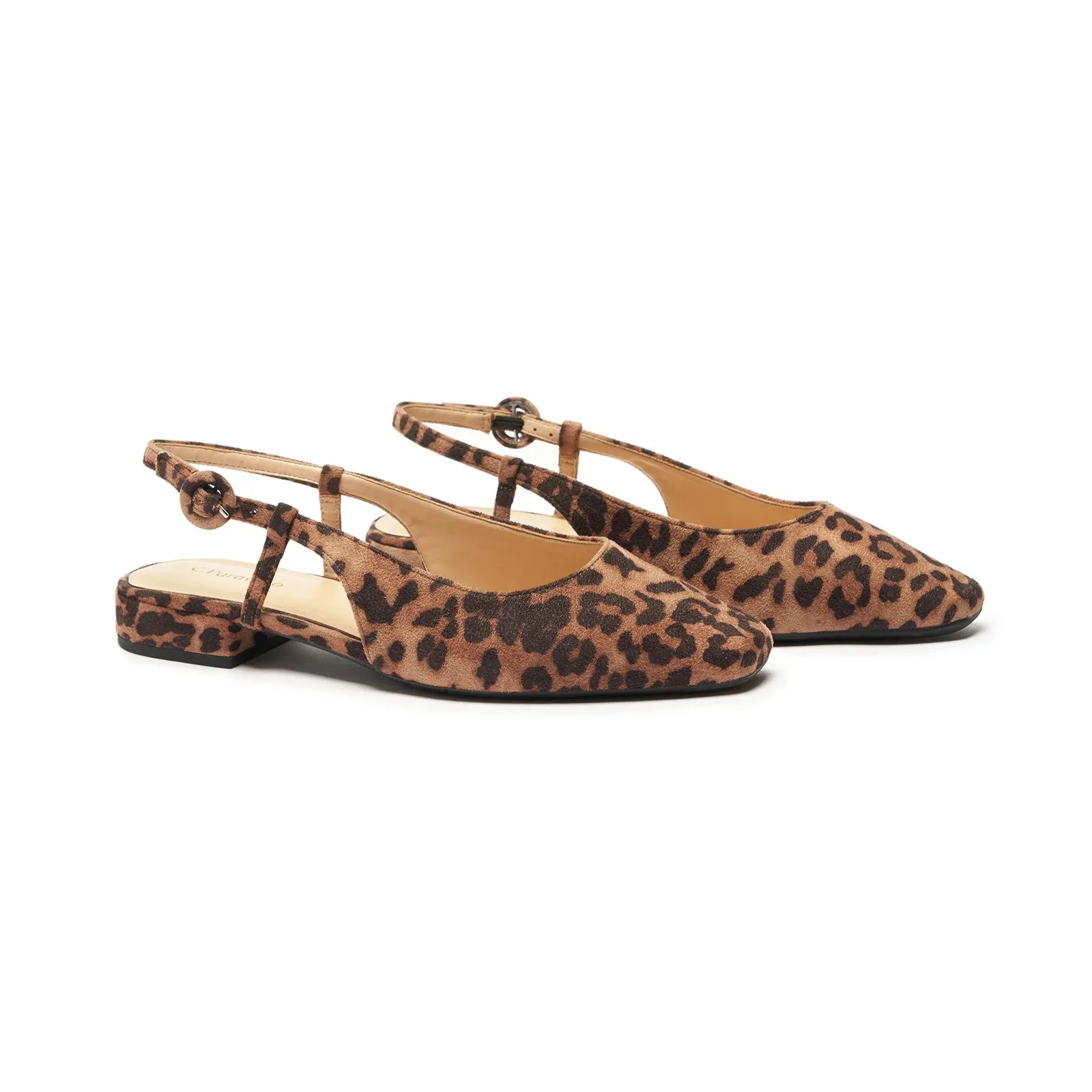 Square Toe Block Heel Slingback Sandals (Alyssa F)