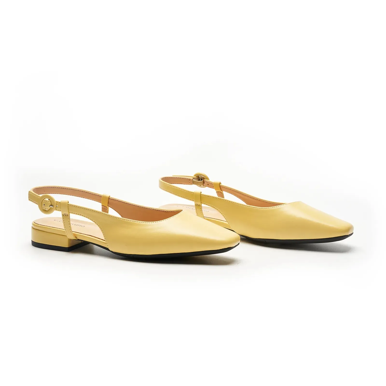 Square Toe Block Heel Slingback Sandals (Alyssa F)