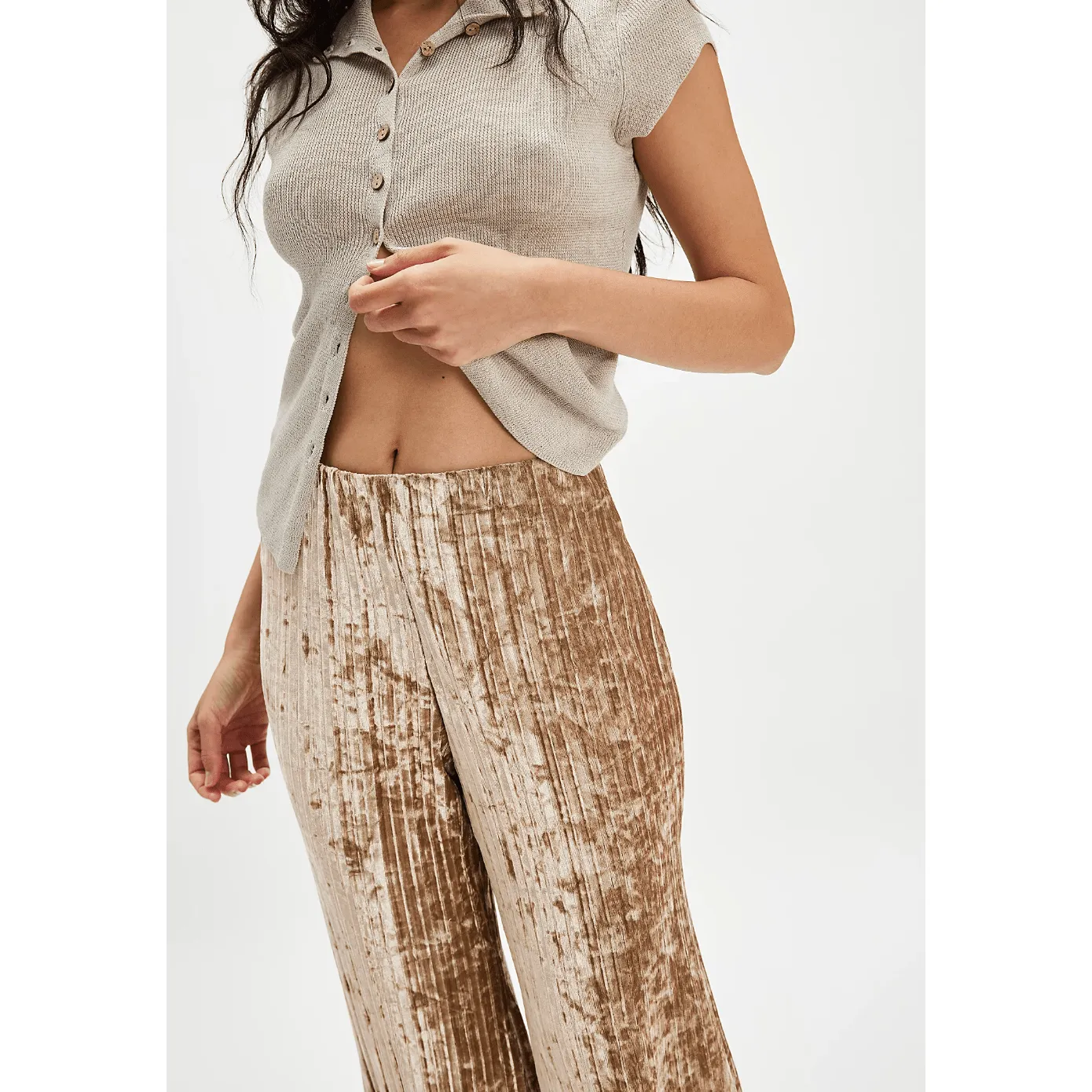 Star Sign Velvet Pants