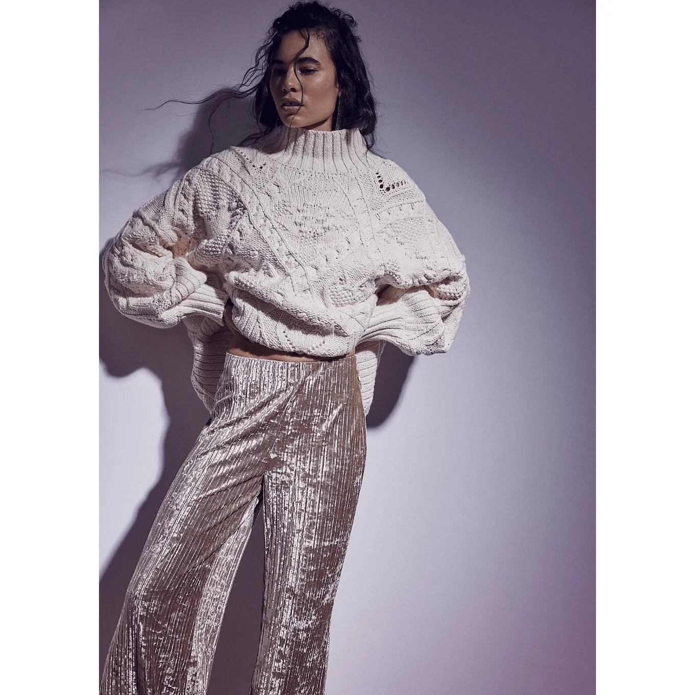 Star Sign Velvet Pants